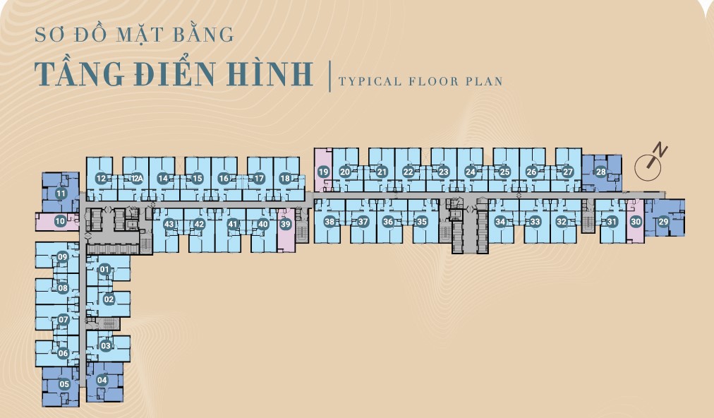 Mặt Bằng Tháp Gió Nam