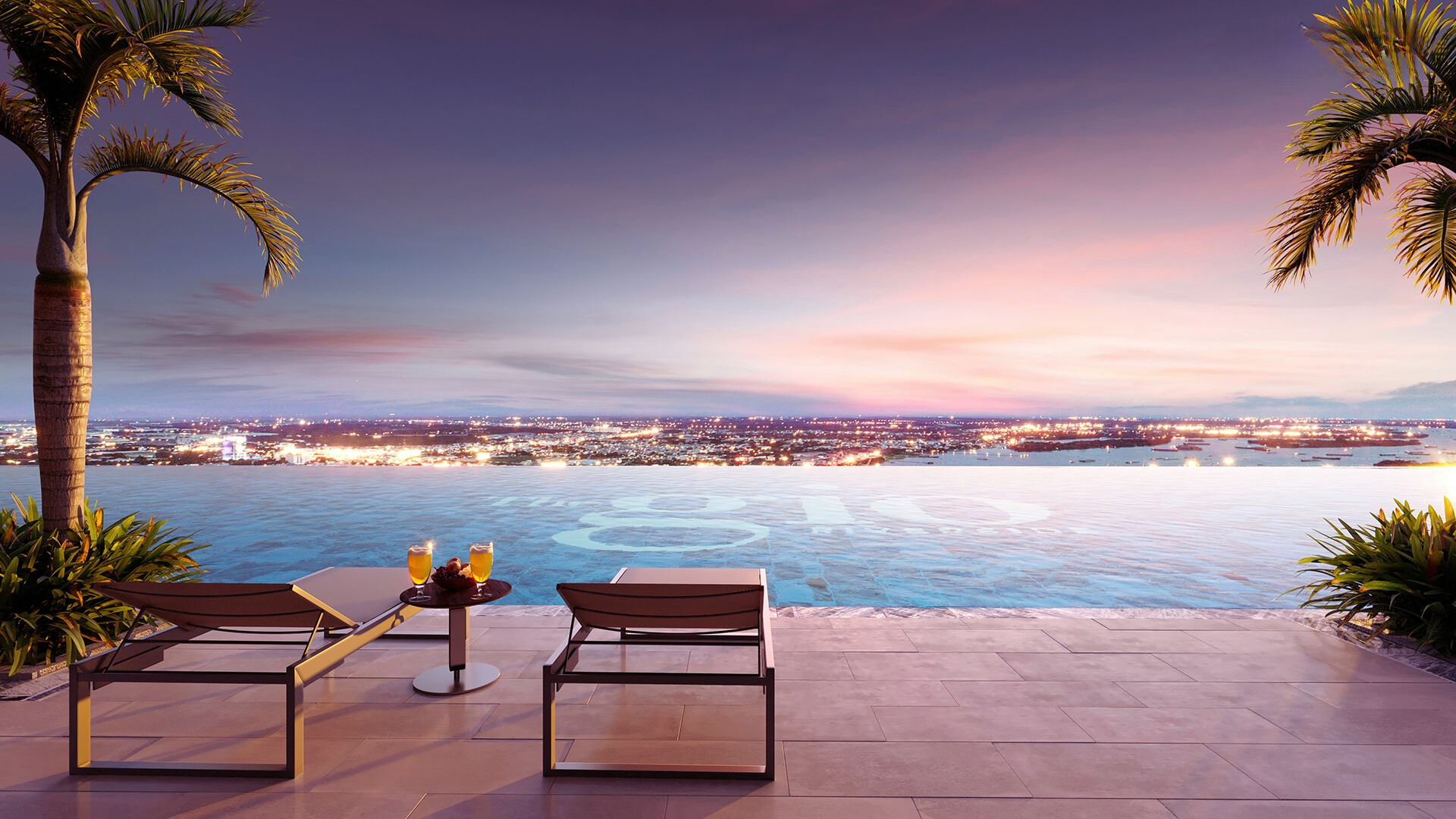 Sunset Infinity Pool The Gió Riverside